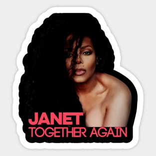 Janet Jackson Vintage Together Again Sticker